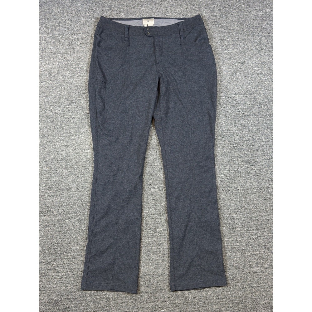 Royal Robbins Womens Travel Pants Gray Straight Leg Performance Size 10 Hiking